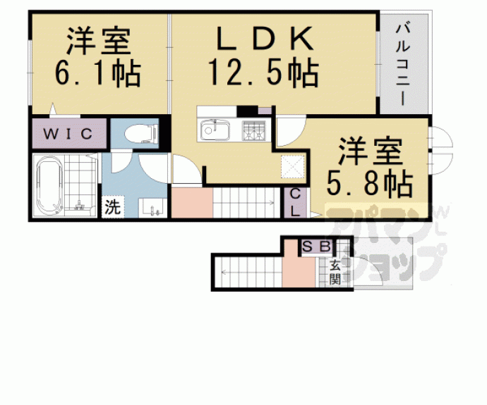 【東ノ口町アパート】間取