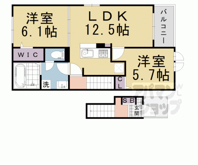 【東ノ口町アパート】間取