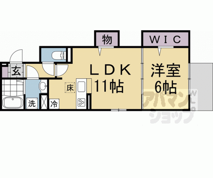 【（仮称）Ｄ－ｒｏｏｍ西京極殿田町ＰＪ　Ｃ棟】間取