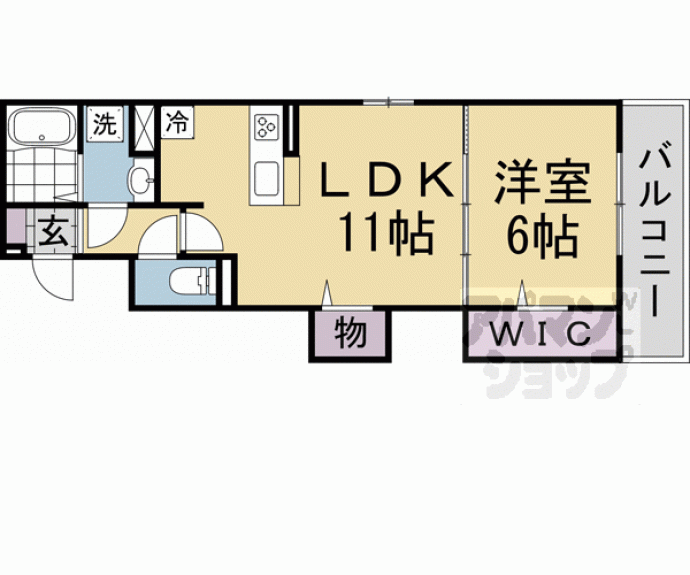 【（仮称）Ｄ－ｒｏｏｍ西京極殿田町ＰＪ　Ｃ棟】間取