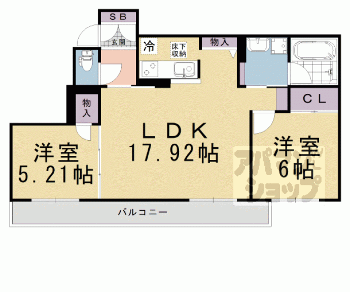 【シャーメゾン京都桃山】間取