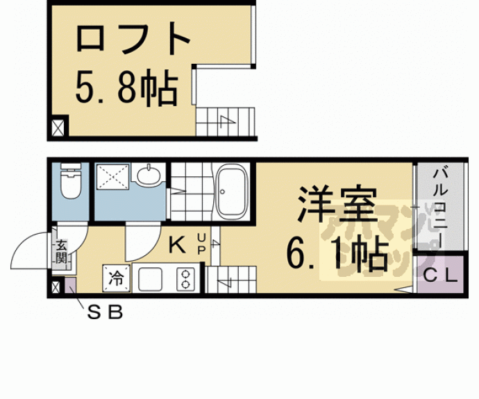 【ハーモニーテラス小栗栖森本町】間取