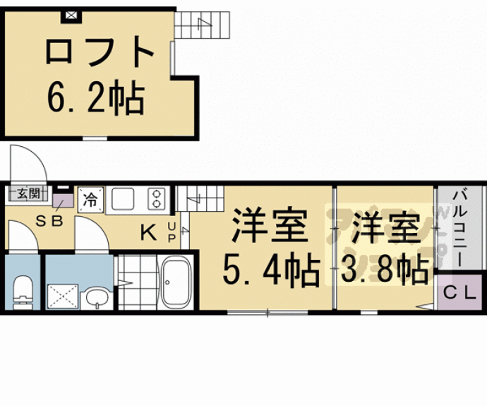 【ハーモニーテラス小栗栖森本町】間取