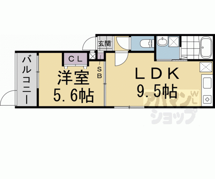 【ベレーザ二条城北】間取