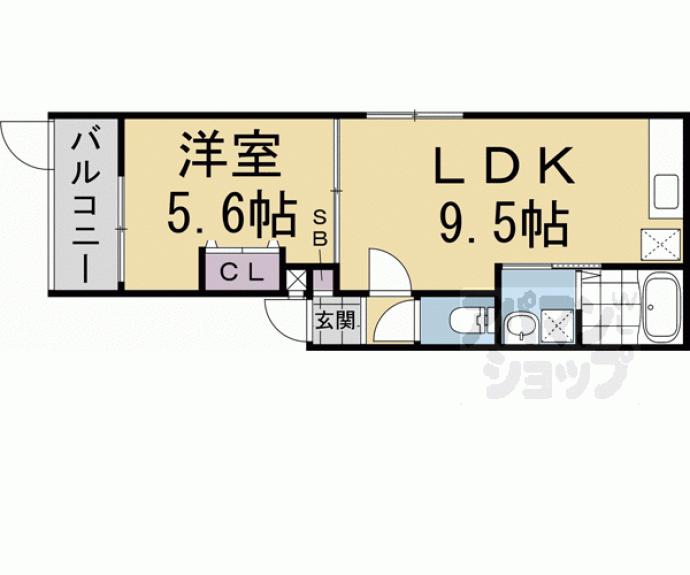 【ベレーザ二条城北】間取