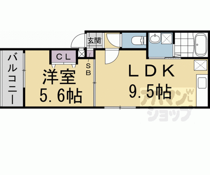 【ベレーザ二条城北】間取