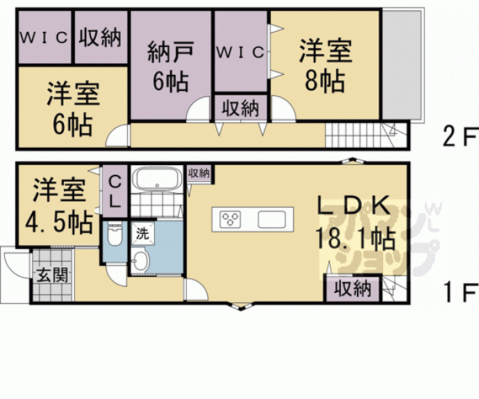 【上京区幸神町貸家】間取