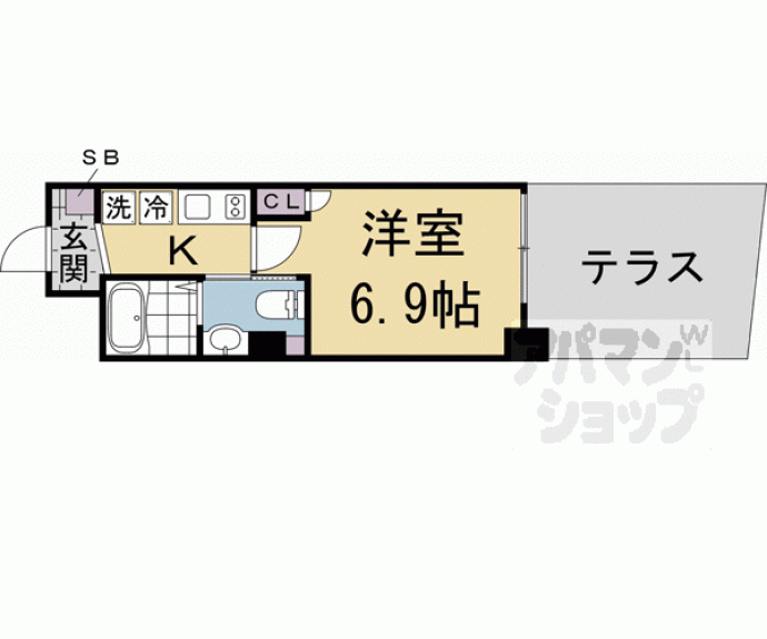 【ａｔｔｒｉｃｅ太秦天神川】間取