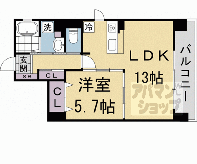 【ａｔｔｒｉｃｅ太秦天神川】間取