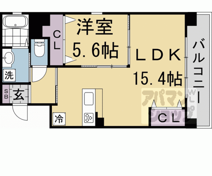 【ａｔｔｒｉｃｅ太秦天神川】間取