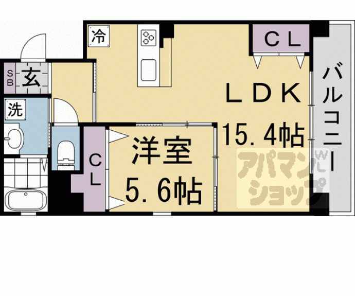 【仮）ａｔｔｒｉｃｅ太秦天神川】間取