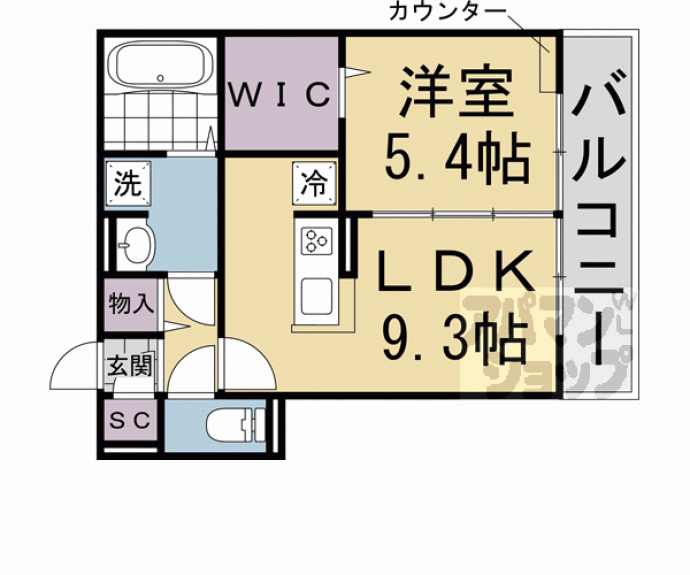 【（仮称）Ｄ－ＲＯＯＭ北区紫竹　Ａ棟】間取