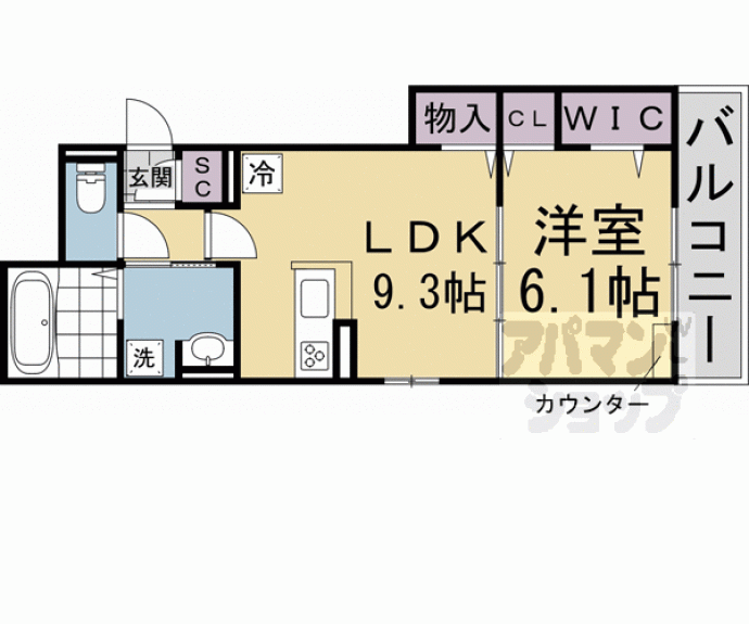 【（仮称）Ｄ－ＲＯＯＭ北区紫竹　Ａ棟】間取