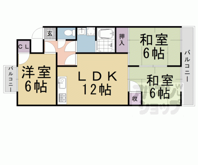 【シベール桂泉】間取