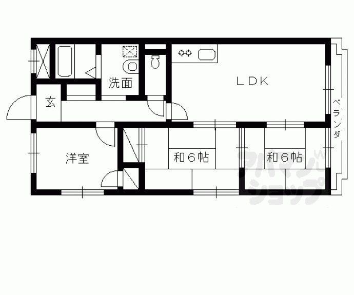 【シベール阪急ＰＡＲＴⅡ】間取