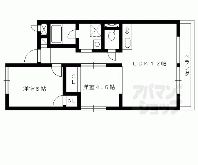 【シャルム桂】間取