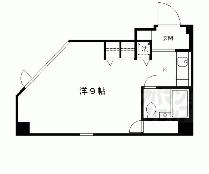 【スタジオーネ桂】間取