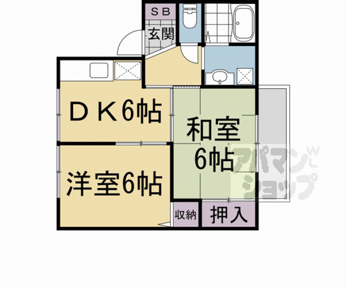 【セジュールクラルテ】間取