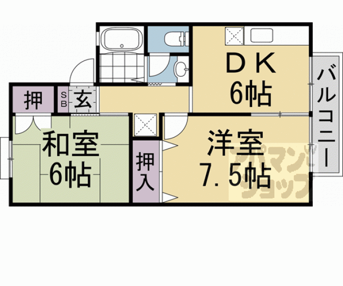 【セジュール松月Ａ・Ｂ棟】間取