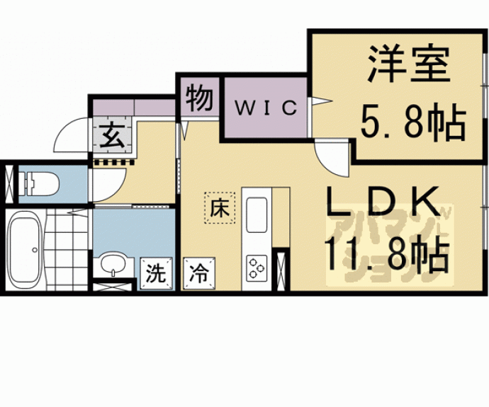 【仮称）Ｄ－ｒｏｏｍ宇治市宇治若森】間取