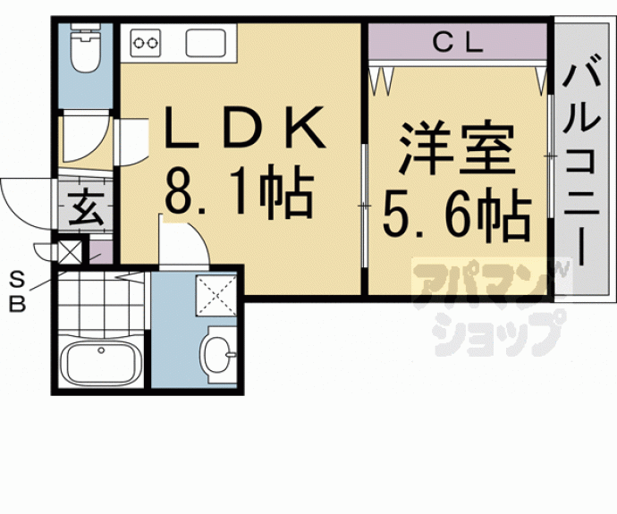 【仮称）カーサウッド壬生】間取