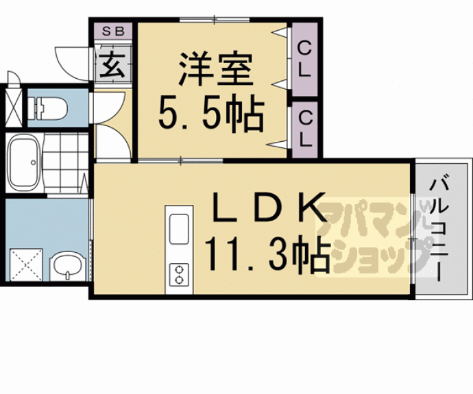 【仮称）カーサウッド壬生】間取