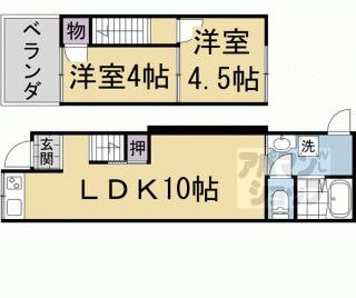 【梅津罧原町貸家４９－２】