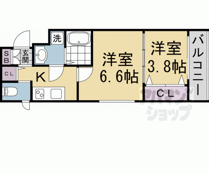 【ＭＪＣ京都西大路Ⅱ】間取