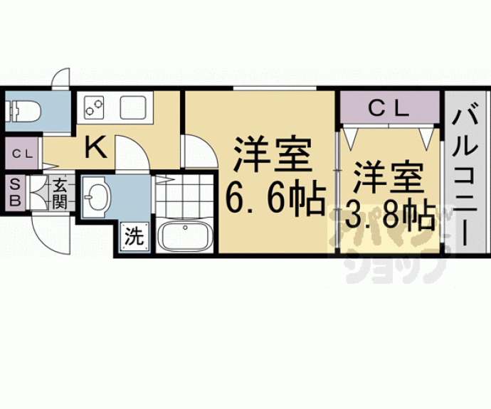 【ＭＪＣ京都西大路Ⅱ】間取