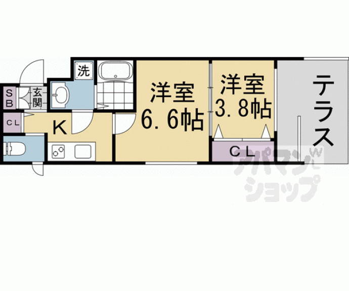 【ＭＪＣ京都西大路Ⅱ】間取