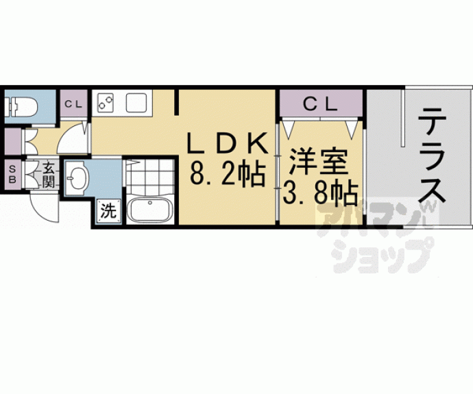 【ＭＪＣ京都西大路Ⅱ】間取