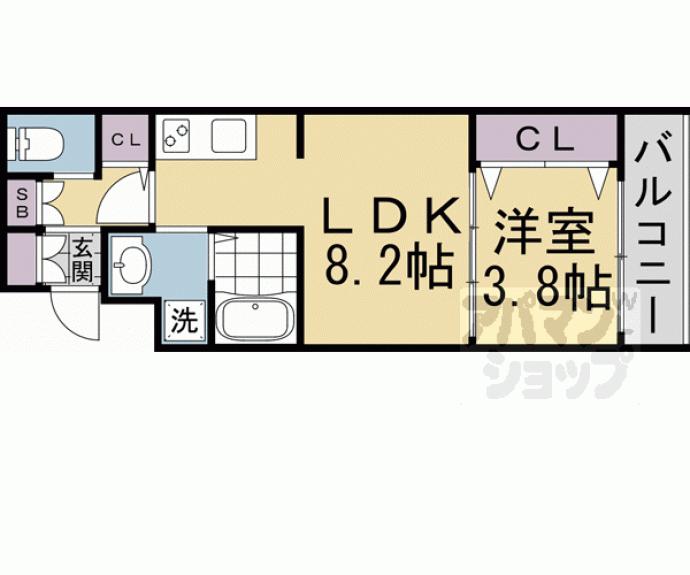 【ＭＪＣ京都西大路Ⅱ】間取