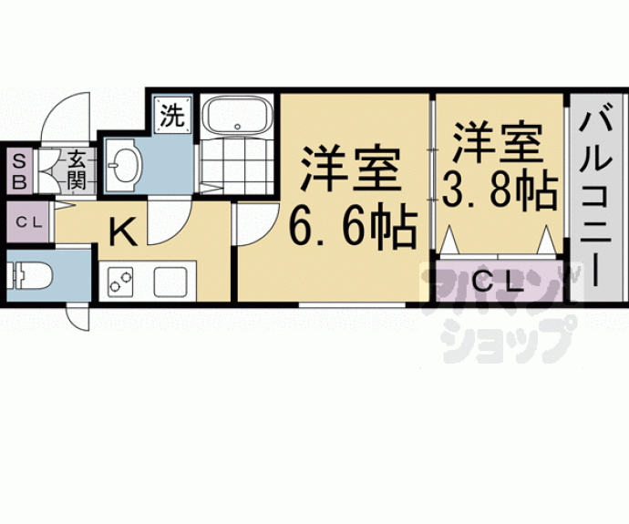 【ＭＪＣ京都西大路Ⅱ】間取