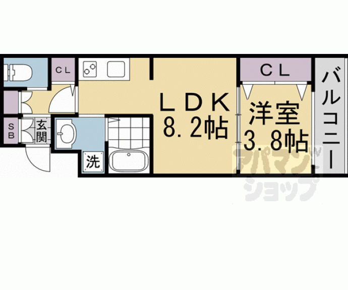 【ＭＪＣ京都西大路Ⅱ】間取