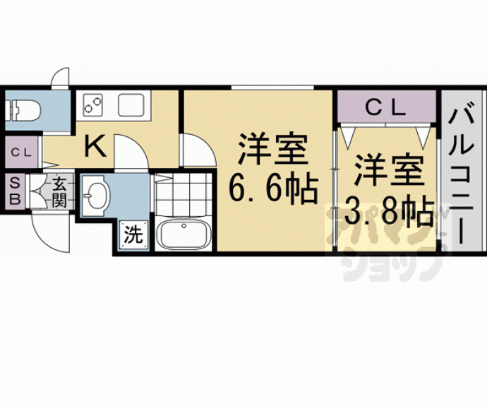 【ＭＪＣ京都西大路Ⅱ】間取