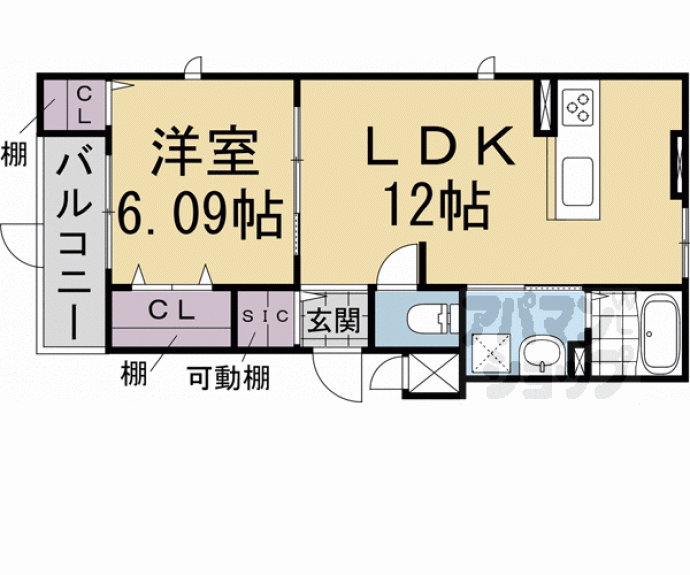 【（仮称）パイン　フルリ】間取