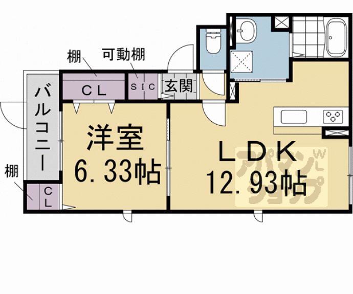 【（仮称）パイン　フルリ】間取