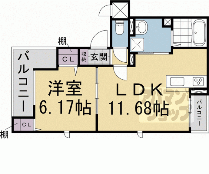 【（仮称）パイン　フルリ】間取