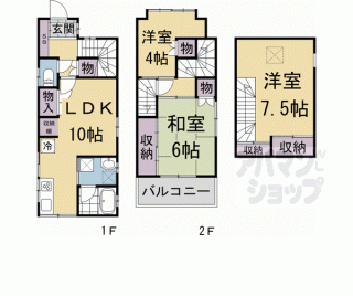 【納所北城堀１０－１３貸家】