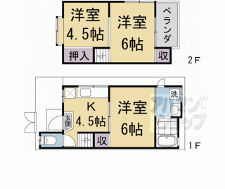 【深草極楽寺町貸家】