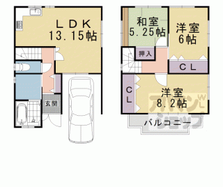 【椥辻草海道町貸家】