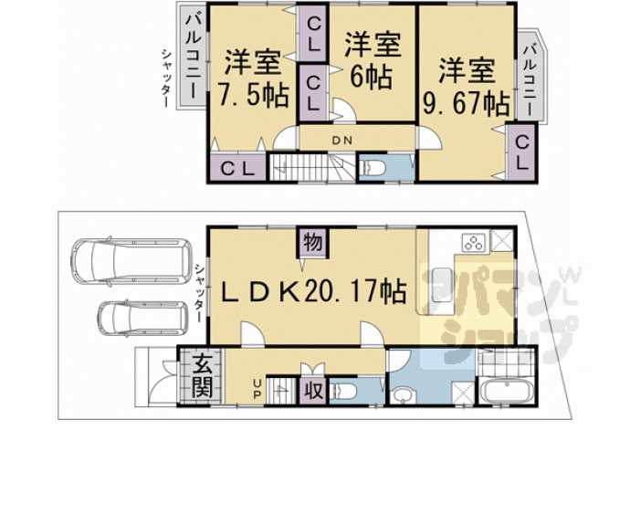 【御旅サニータウン信和　２６号地】間取