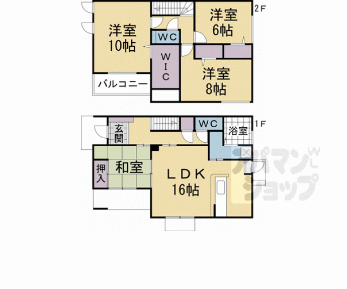 【宇治五ケ庄貸家】間取