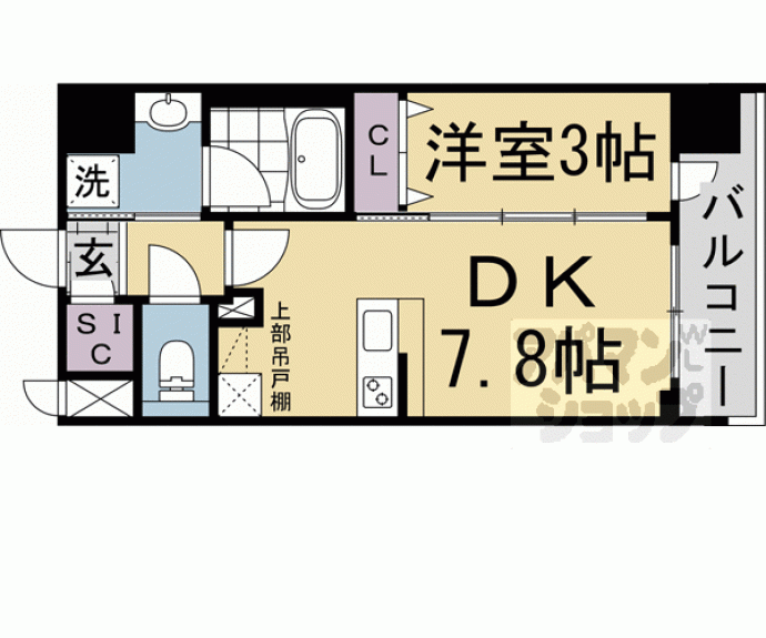 【ベラジオ雅び西大路七条】間取