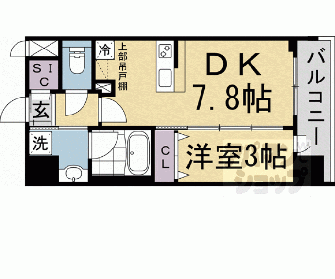 【ベラジオ雅び西大路七条】間取