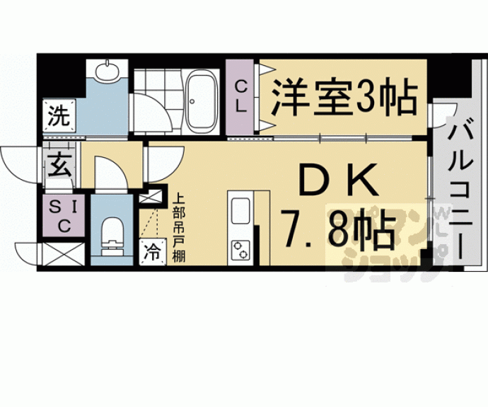 【ベラジオ雅び西大路七条】間取