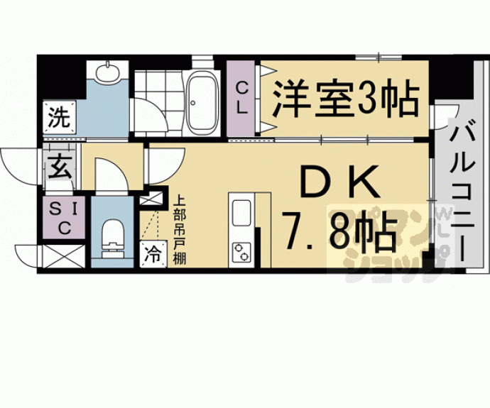 【ベラジオ雅び西大路七条】間取