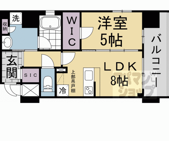 【ベラジオ雅び西大路七条】間取