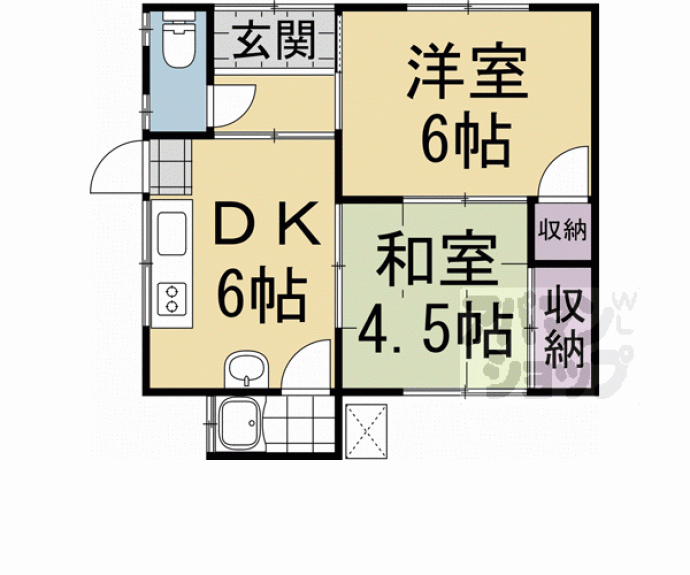 【岡本貸家】間取