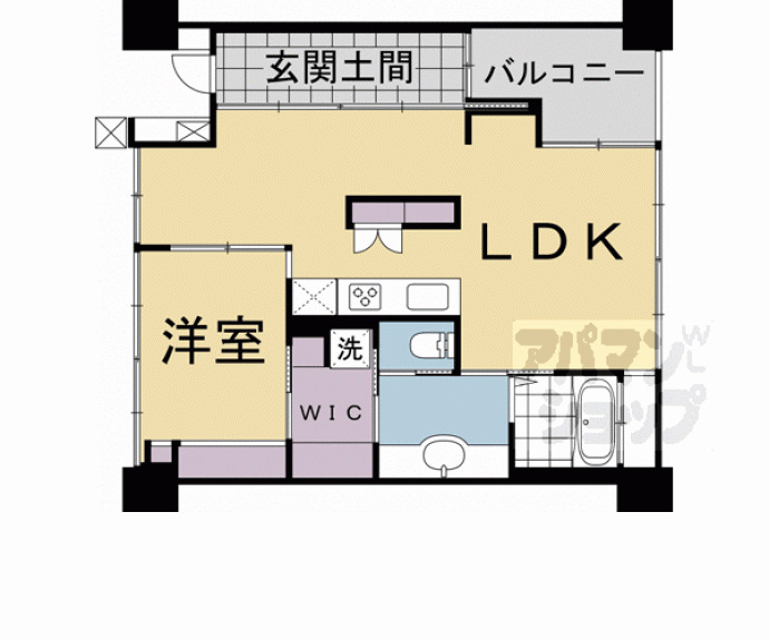 【シャリマー西大路】間取